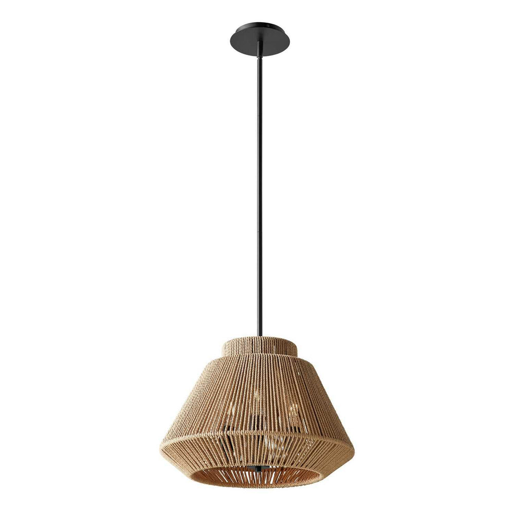 Eco Three Light Pendant in Matte Black Justice Designs