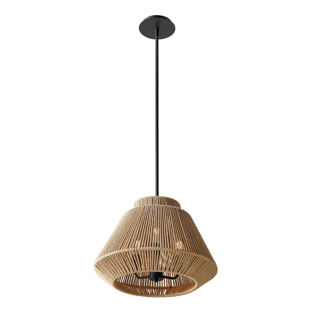 Eco Three Light Pendant in Matte Black Justice Designs