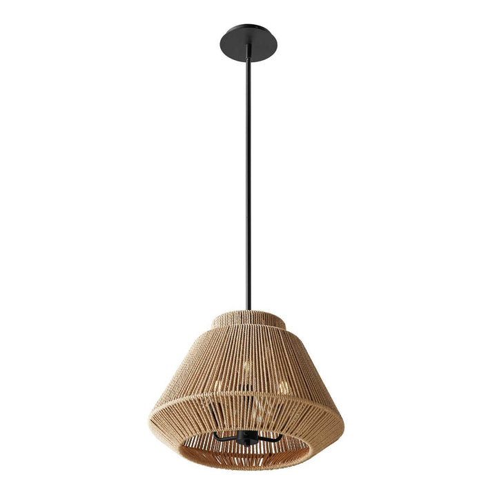 Eco Three Light Pendant in Matte Black Justice Designs