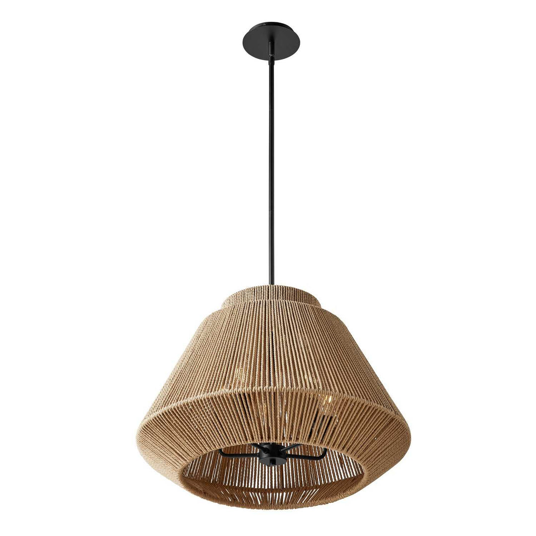 Eco Five Light Pendant in Matte Black Justice Designs