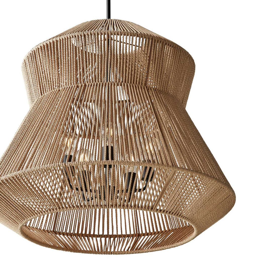 Eco Five Light Pendant in Matte Black Justice Designs