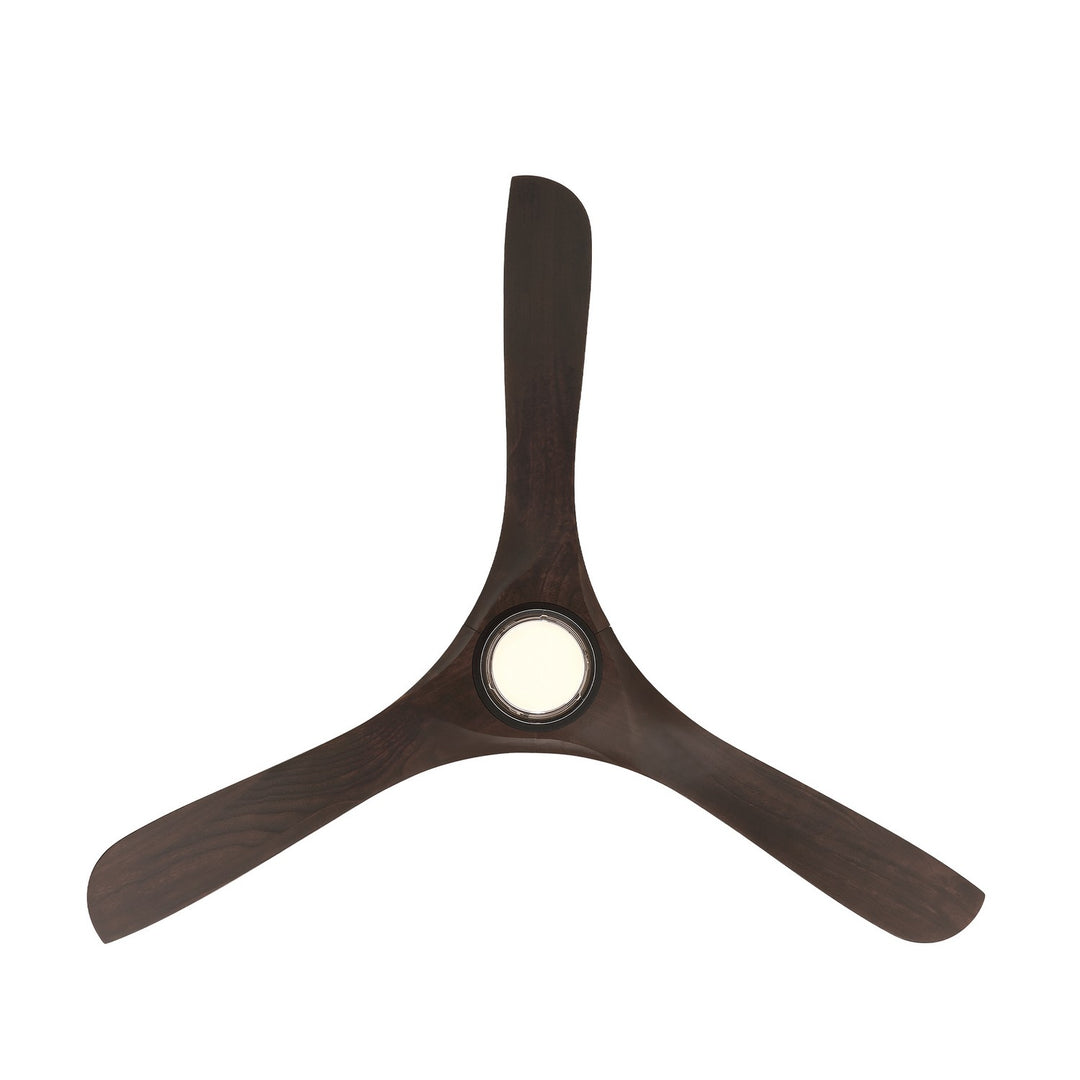 Modern Forms Fans Canada - FR-D2504-60L-MB/DW - 60"Ceiling Fan - Carve - Matte Black/Dark Walnut