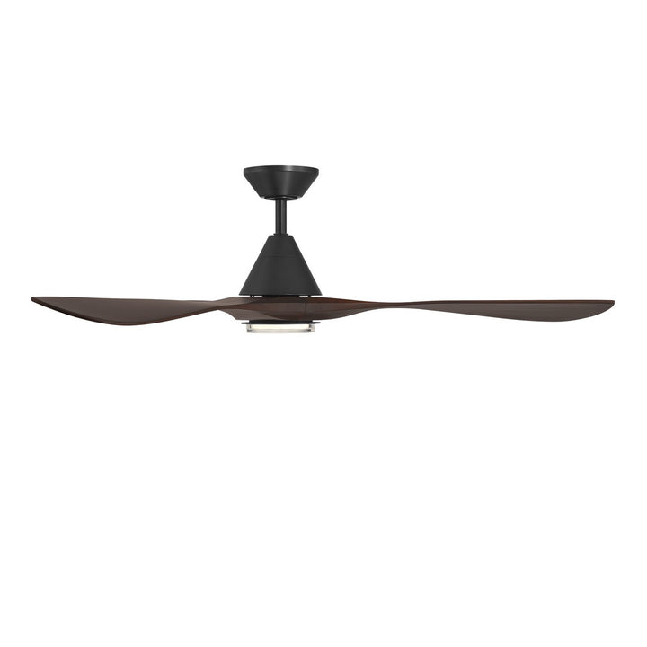 Modern Forms Fans Canada - FR-D2504-60L-MB/DW - 60"Ceiling Fan - Carve - Matte Black/Dark Walnut