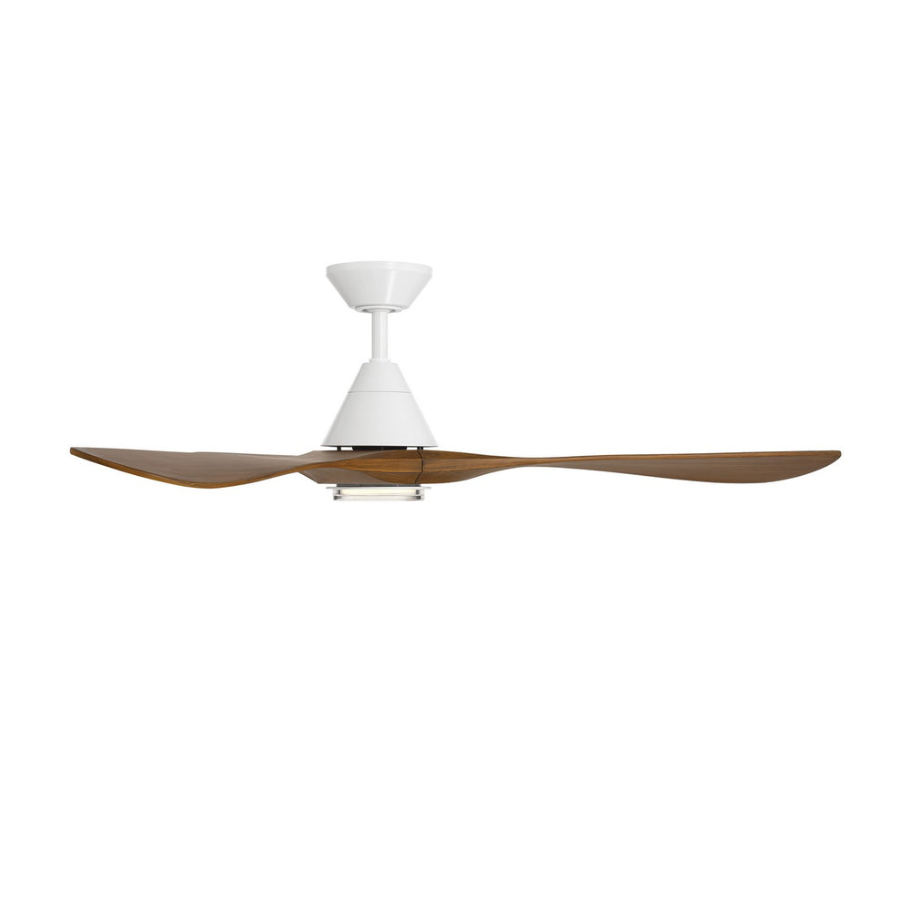Modern Forms Fans Canada - FR-D2504-60L-MW/DK - 60"Ceiling Fan - Carve - Matte White/Distressed Koa