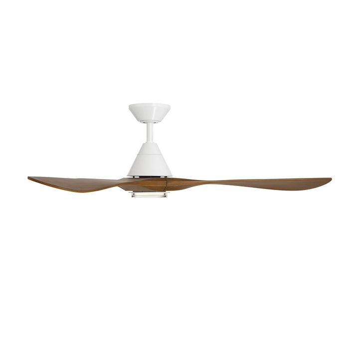 Modern Forms Fans Canada - FR-D2504-60L-MW/DK - 60"Ceiling Fan - Carve - Matte White/Distressed Koa