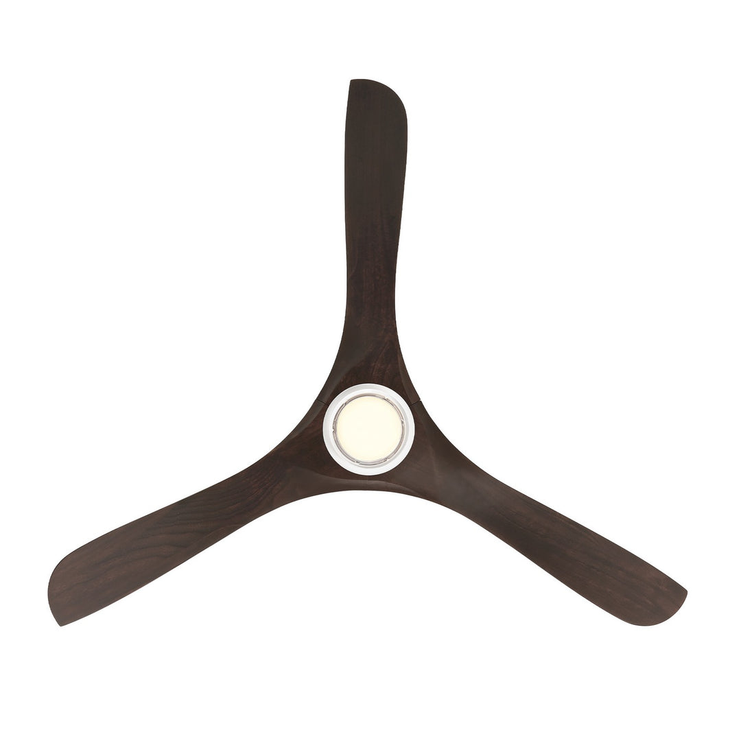 Modern Forms Fans Canada - FR-D2504-60L-MW/DW - 60"Ceiling Fan - Carve - Matte White/Dark Walnut