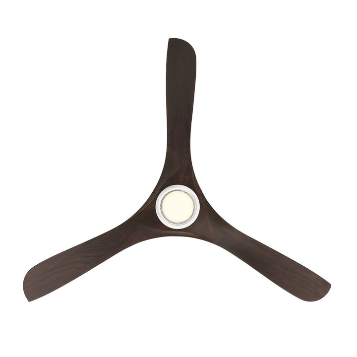 Modern Forms Fans Canada - FR-D2504-60L-MW/DW - 60"Ceiling Fan - Carve - Matte White/Dark Walnut