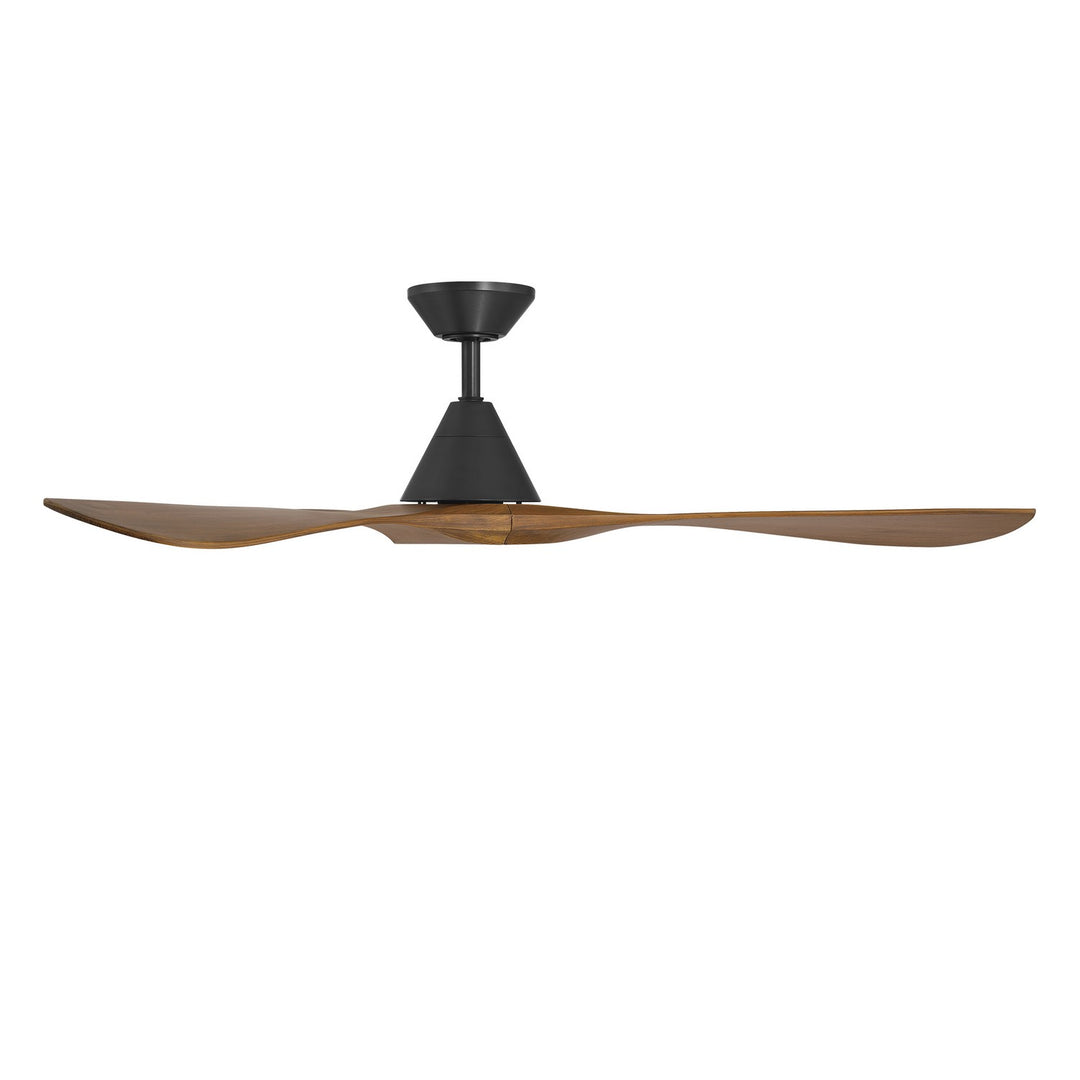 Modern Forms Fans Canada - FR-D2504-60-MB/DK - 60"Ceiling Fan - Carve - Matte Black/Distressed Koa