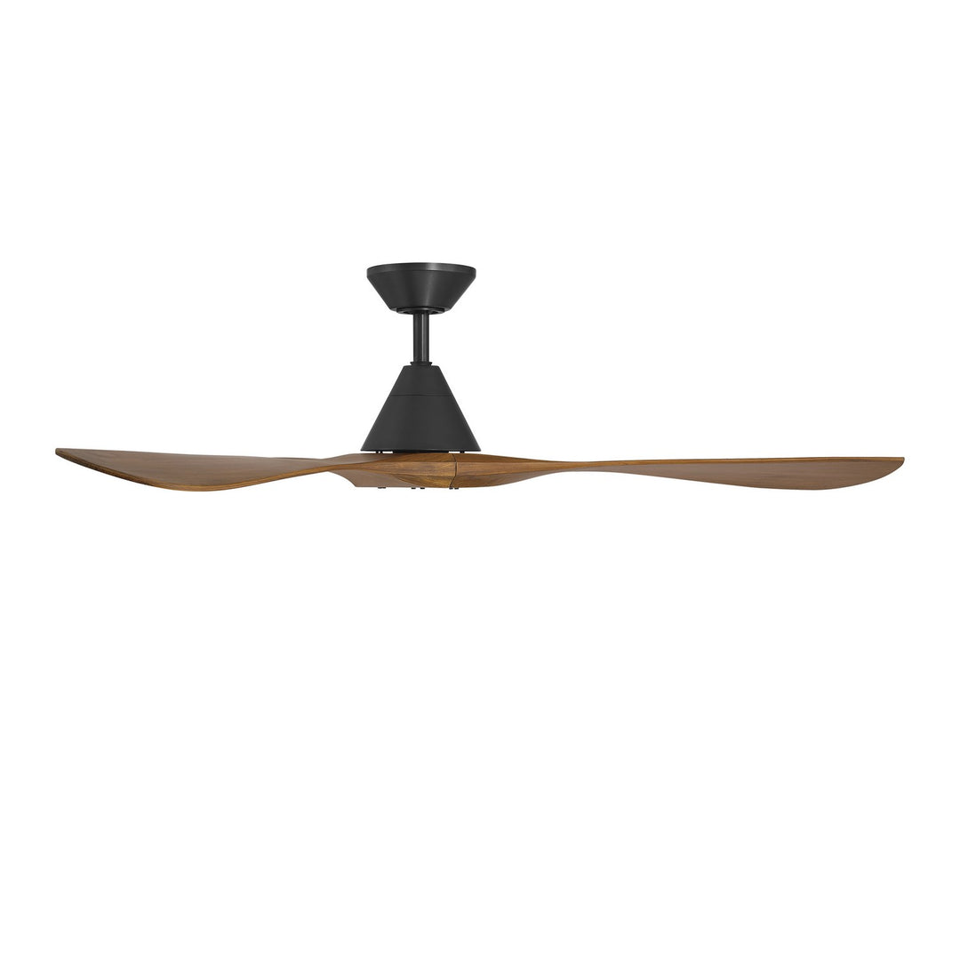 Modern Forms Fans Canada - FR-D2504-60-MB/DK - 60"Ceiling Fan - Carve - Matte Black/Distressed Koa