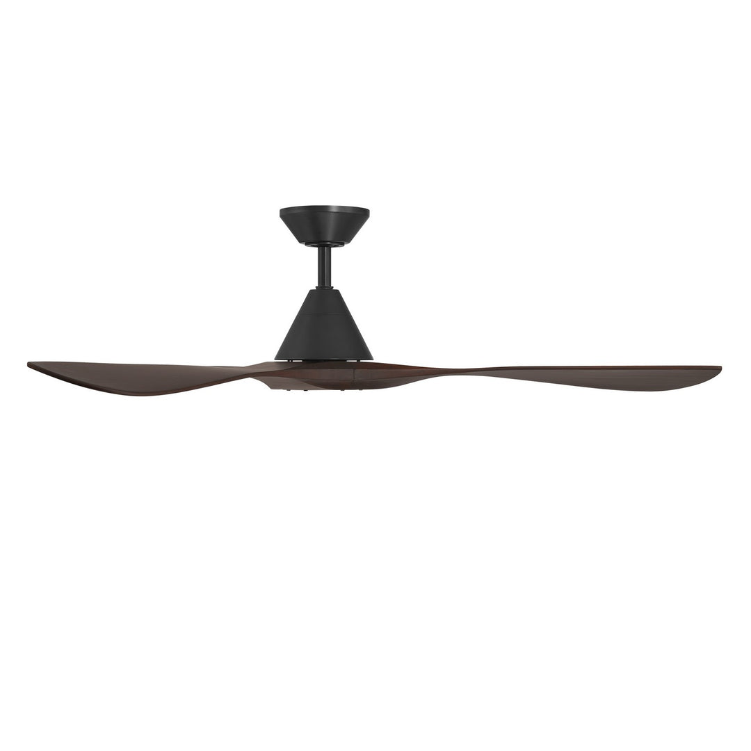 Modern Forms Fans Canada - FR-D2504-60-MB/DW - 60"Ceiling Fan - Carve - Matte Black/Dark Walnut