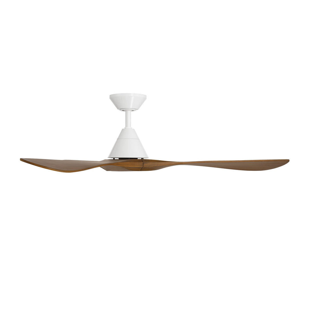 Modern Forms Fans Canada - FR-D2504-60-MW/DK - 60"Ceiling Fan - Carve - Matte White/Distressed Koa