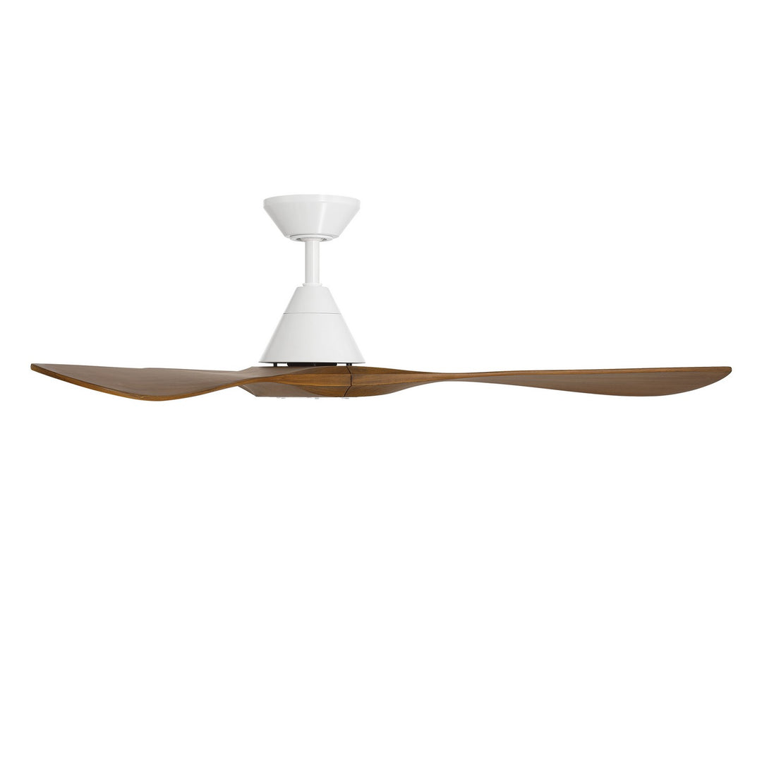 Modern Forms Fans Canada - FR-D2504-60-MW/DK - 60"Ceiling Fan - Carve - Matte White/Distressed Koa
