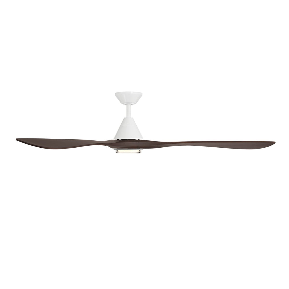 Modern Forms Fans Canada - FR-D2504-72L-MW/DW - 72"Ceiling Fan - Carve - Matte White/Dark Walnut