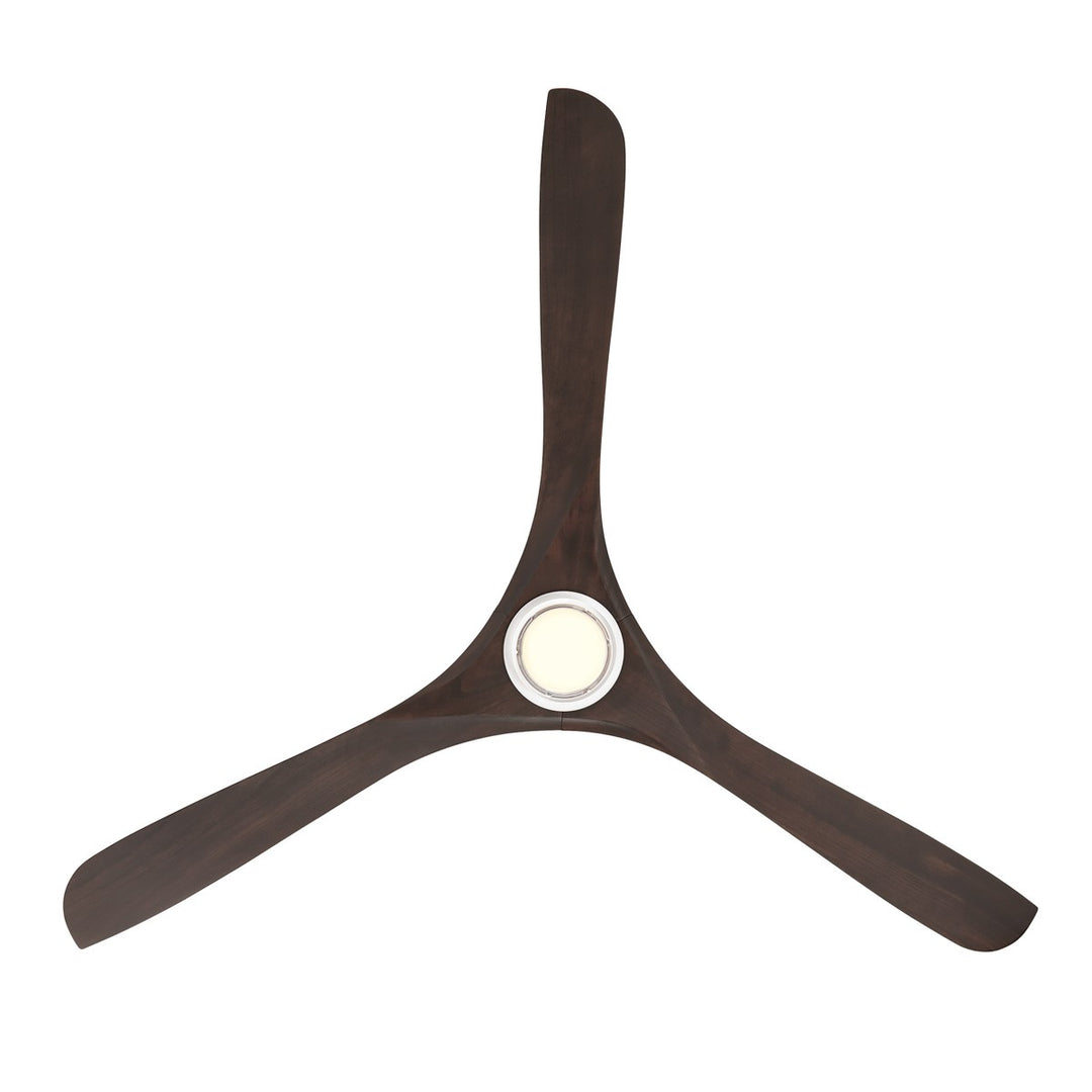 Modern Forms Fans Canada - FR-D2504-72L-MW/DW - 72"Ceiling Fan - Carve - Matte White/Dark Walnut