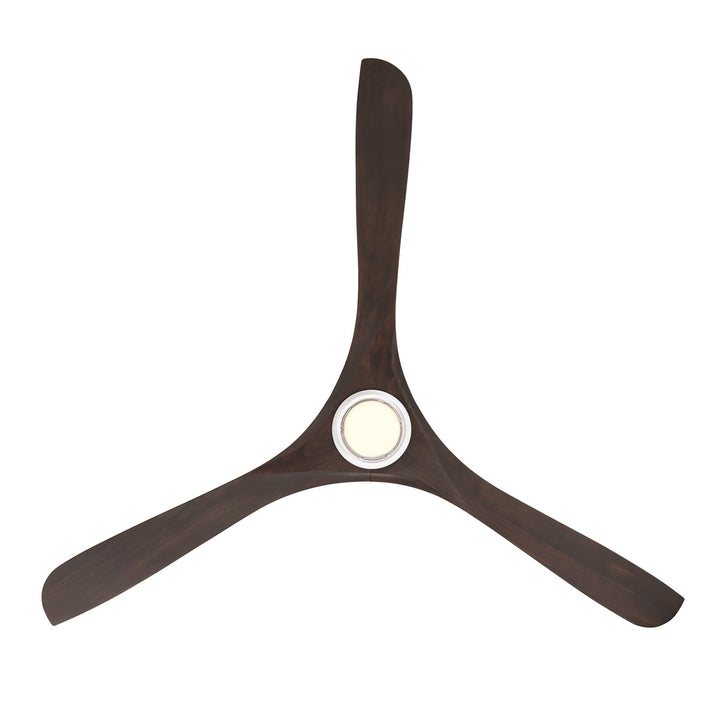 Modern Forms Fans Canada - FR-D2504-72L-MW/DW - 72"Ceiling Fan - Carve - Matte White/Dark Walnut