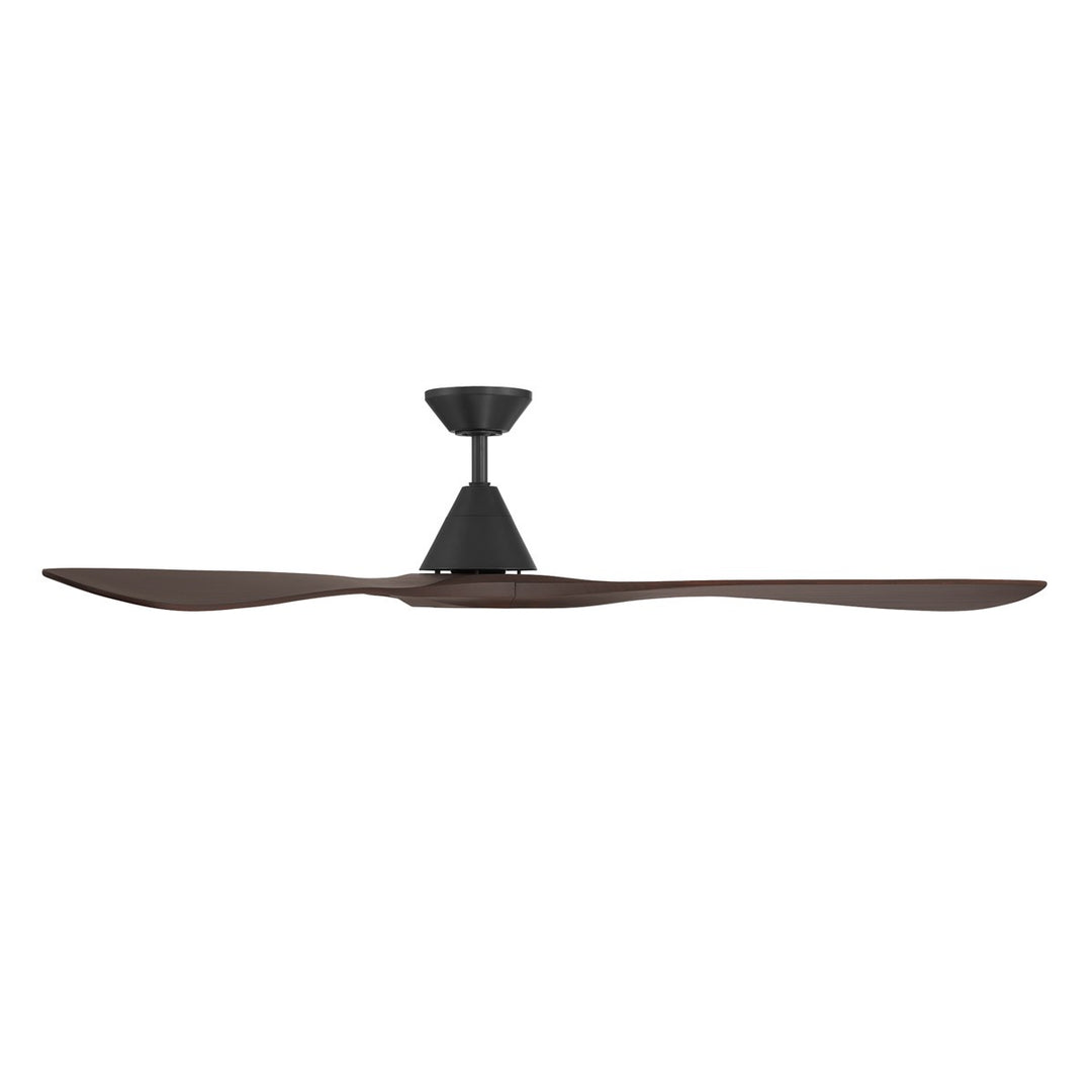 Modern Forms Fans Canada - FR-D2504-72-MB/DW - 72"Ceiling Fan - Carve - Matte Black/Dark Walnut