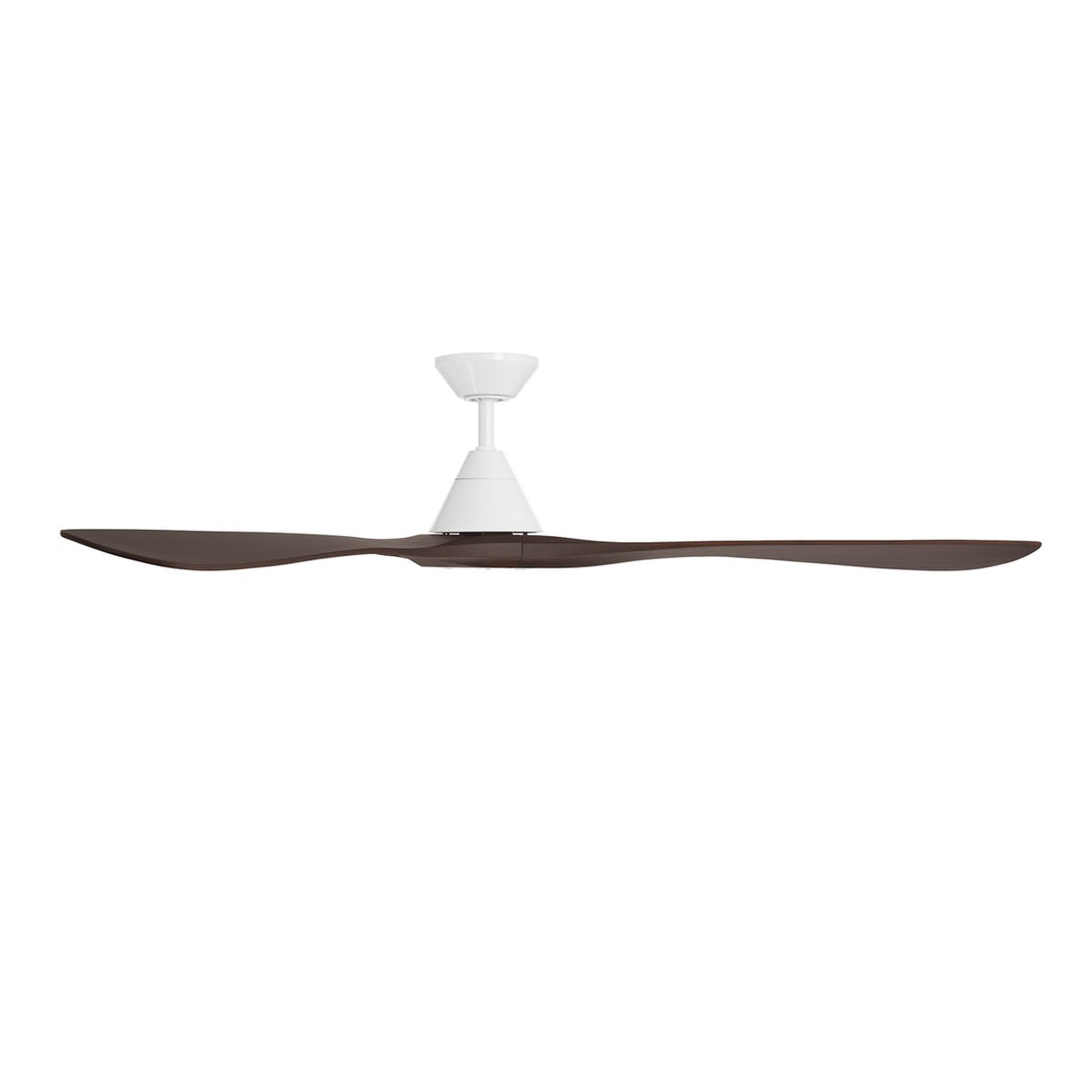 Modern Forms Fans Canada - FR-D2504-72-MW/DW - 72"Ceiling Fan - Carve - Matte White/Dark Walnut