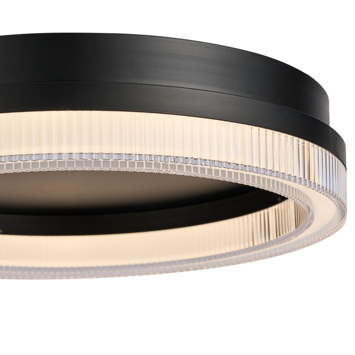 Artcraft Canada - AC6833BK - LED Flush Mount - Ari - Black