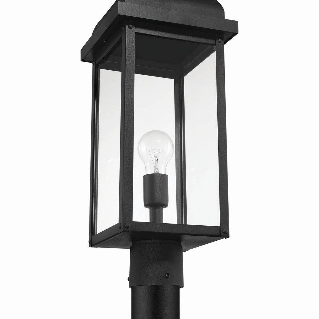 Artcraft Canada - AC8183BK - One Light Outdoor Post Mount - Madrid - Black