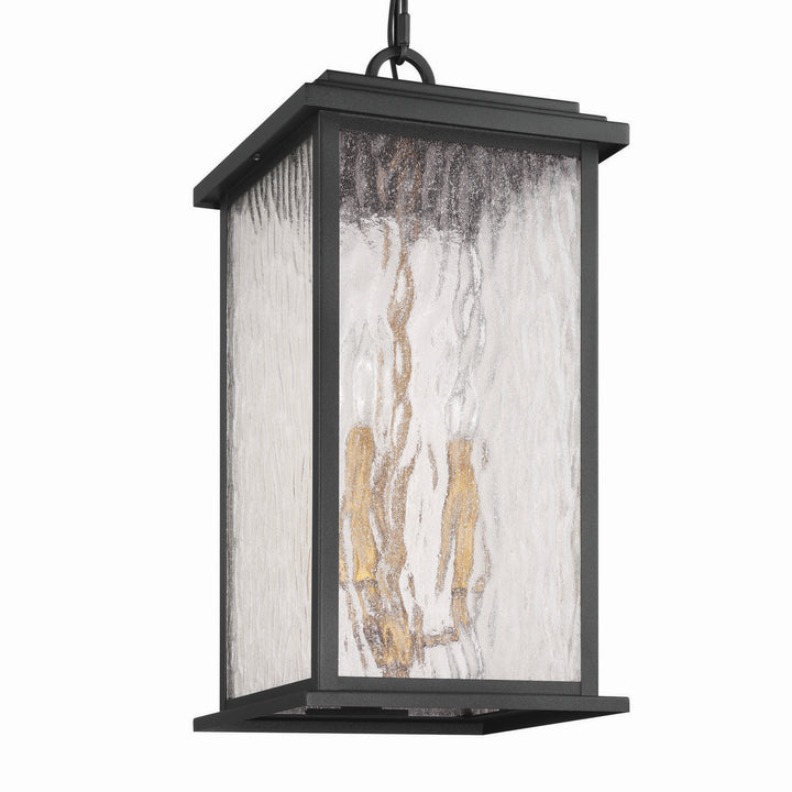 Artcraft Canada - AC9275BK - Three Light Outdoor Pendant - Estate - Black, Brass