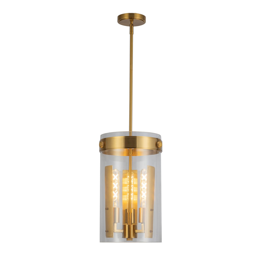 Artcraft Canada - AC10051BR - Three Light Pendant - Dahlia - Brushed Brass