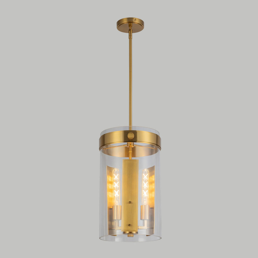 Artcraft Canada - AC10051BR - Three Light Pendant - Dahlia - Brushed Brass