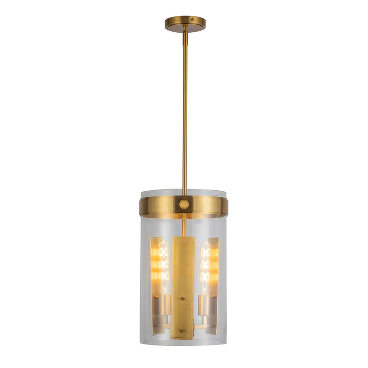 Artcraft Canada - AC10051BR - Three Light Pendant - Dahlia - Brushed Brass
