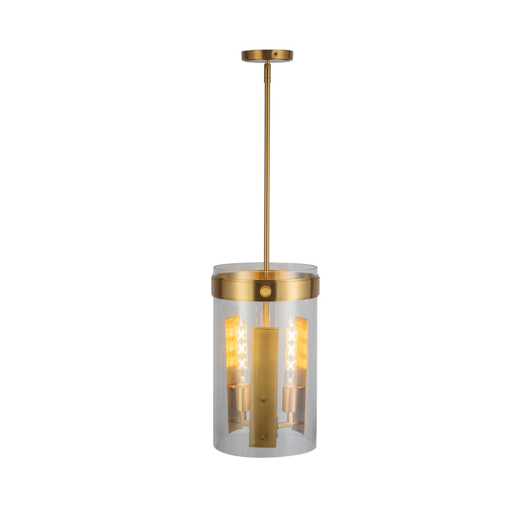 Artcraft Canada - AC10051BR - Three Light Pendant - Dahlia - Brushed Brass