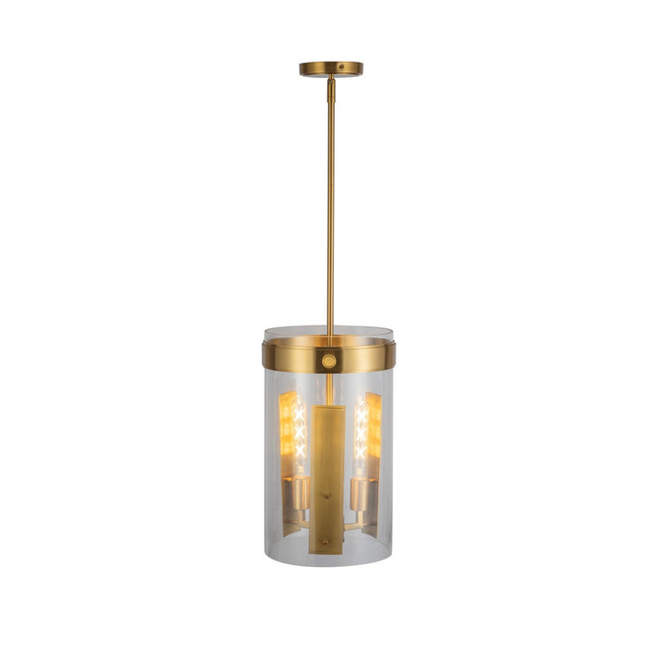 Artcraft Canada - AC10051BR - Three Light Pendant - Dahlia - Brushed Brass