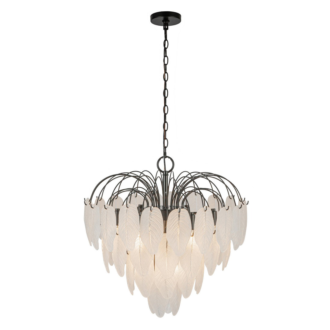 Artcraft Canada - AC11781BK - Ten Light Chandelier - Alessia - Black