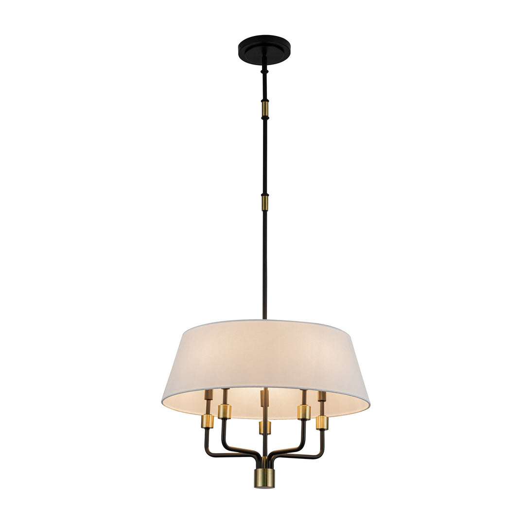 Artcraft Canada - AC12035BB - Five Light Pendant - Providence - Black, Brushed Brass