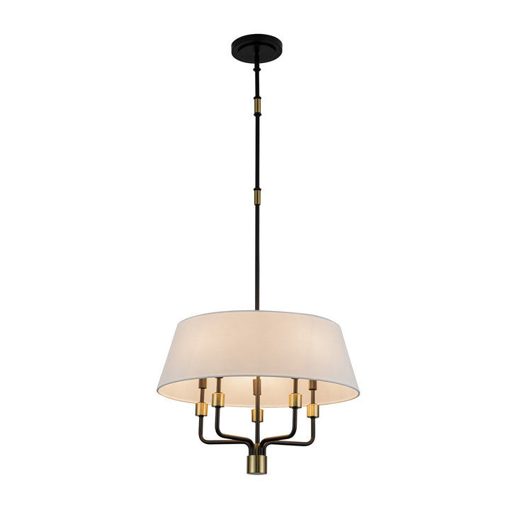 Artcraft Canada - AC12035BB - Five Light Pendant - Providence - Black, Brushed Brass