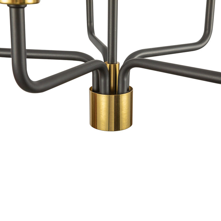 Artcraft Canada - AC12035BB - Five Light Pendant - Providence - Black, Brushed Brass