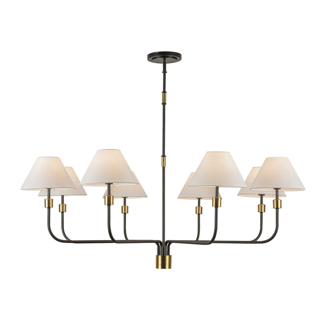 Artcraft Canada - AC12038BB - Eight Light Chandelier - Providence - Black, Brushed Brass