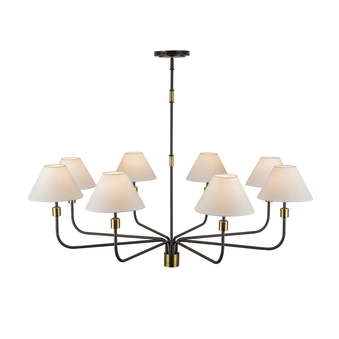 Artcraft Canada - AC12038BB - Eight Light Chandelier - Providence - Black, Brushed Brass