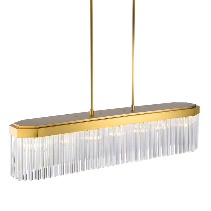 Artcraft Canada - AC12064BR - Seven Light Island Pendant - Emma - Brushed Brass