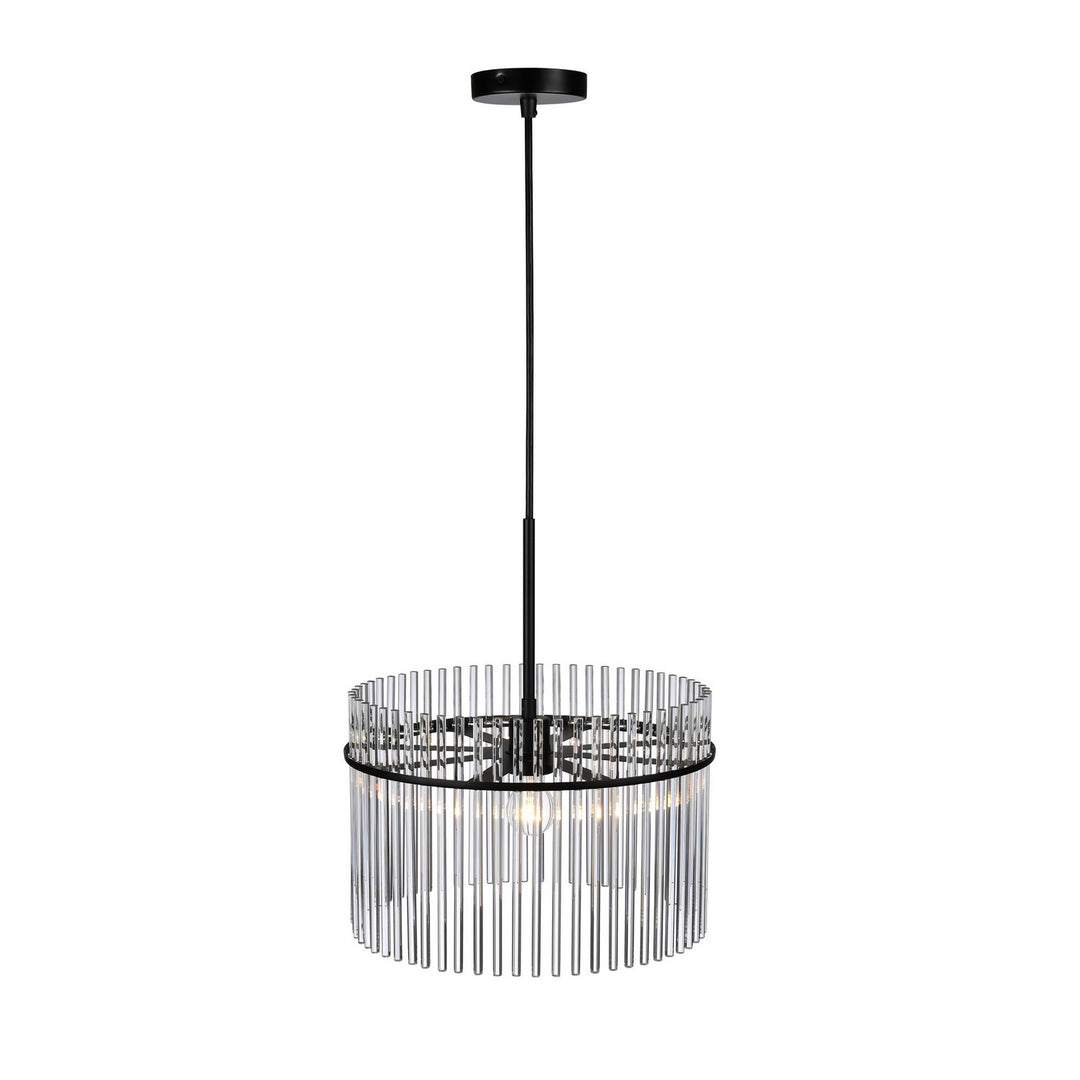 Artcraft Canada - AC12081BK - One Light Semi Flush Mount - Ava - Black