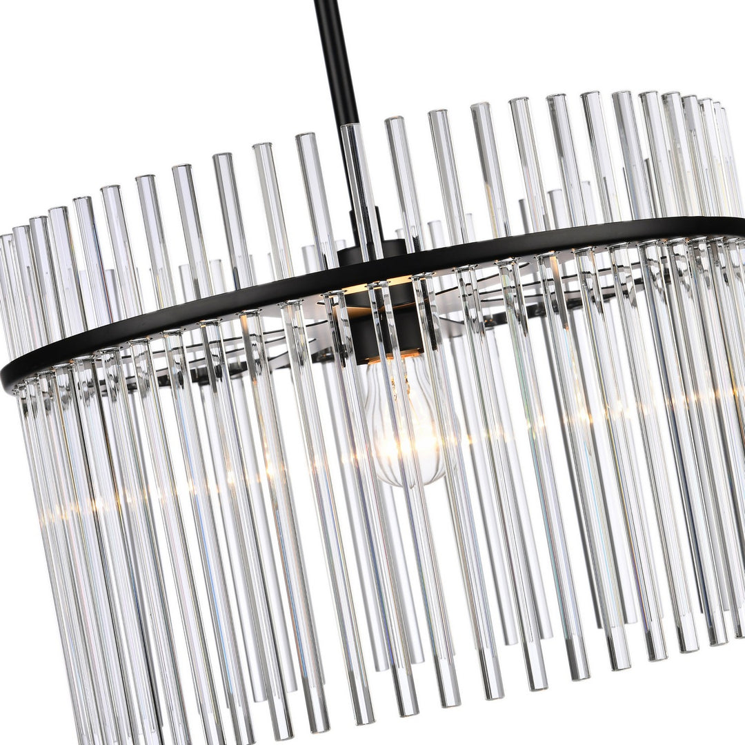 Artcraft Canada - AC12081BK - One Light Semi Flush Mount - Ava - Black