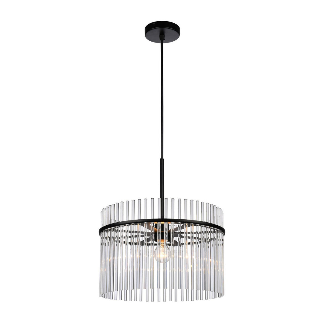 Artcraft Canada - AC12081BK - One Light Semi Flush Mount - Ava - Black