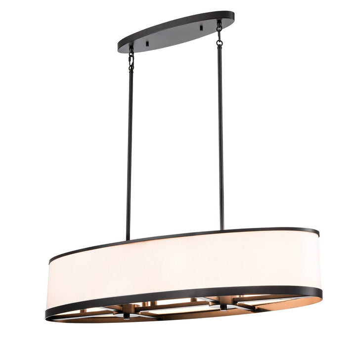 Artcraft Canada - AC12164BK - Eight Light Island Pendant - High Street - Black