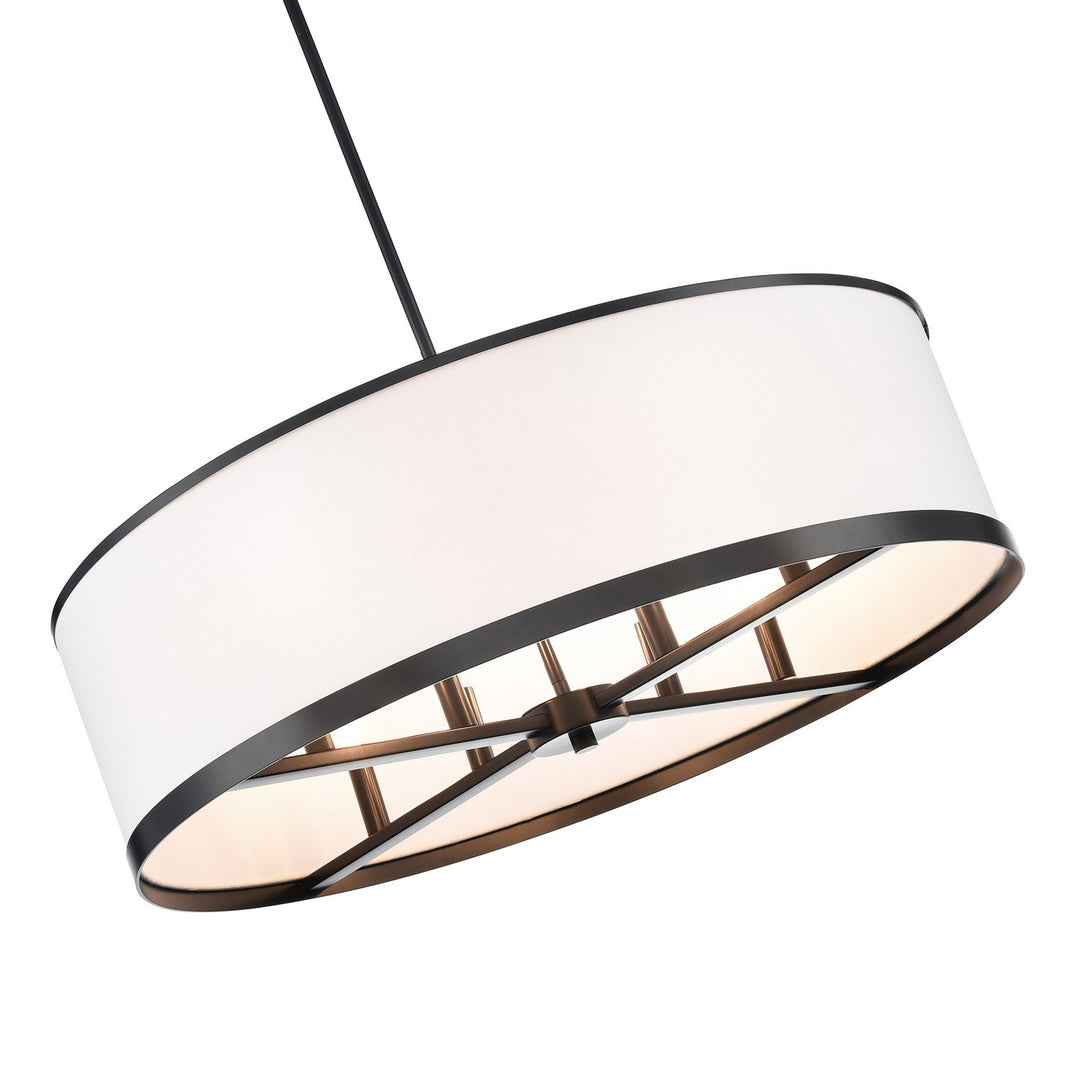 Artcraft Canada - AC12165BK - Eight Light Island Pendant - High Street - Black