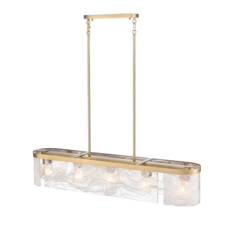 Artcraft Canada - AC12175BR - Six Light Island Pendant - Skye - Brass