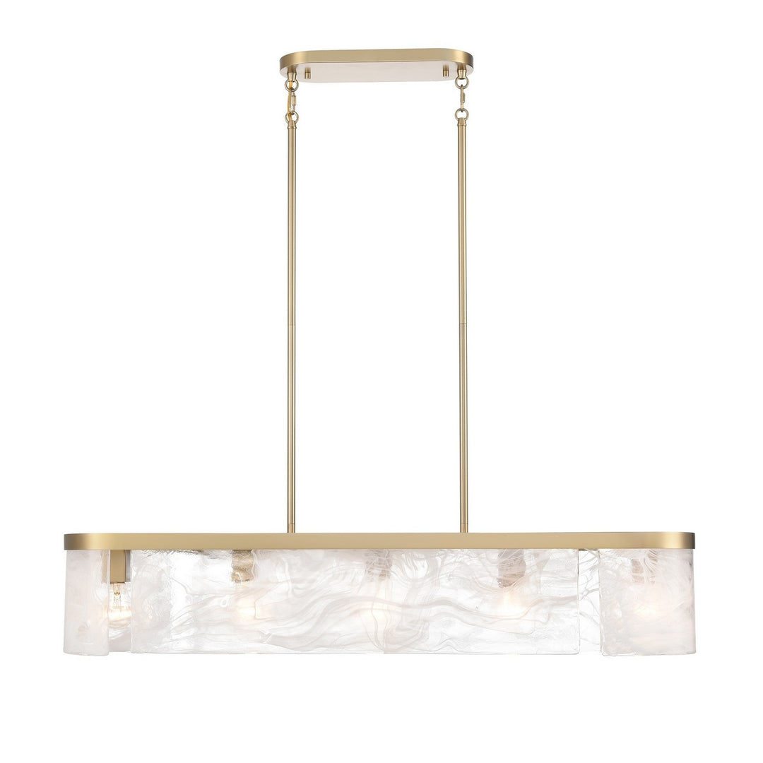 Artcraft Canada - AC12175BR - Six Light Island Pendant - Skye - Brass