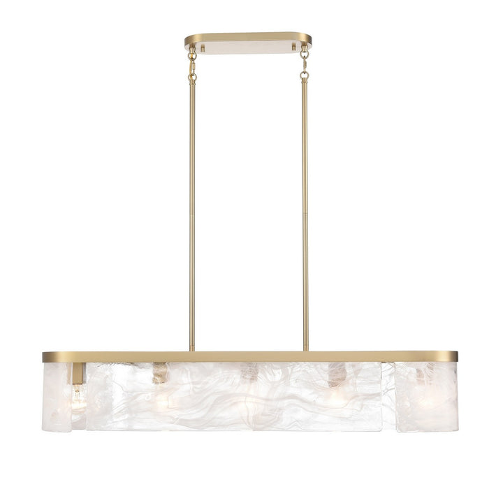 Artcraft Canada - AC12175BR - Six Light Island Pendant - Skye - Brass