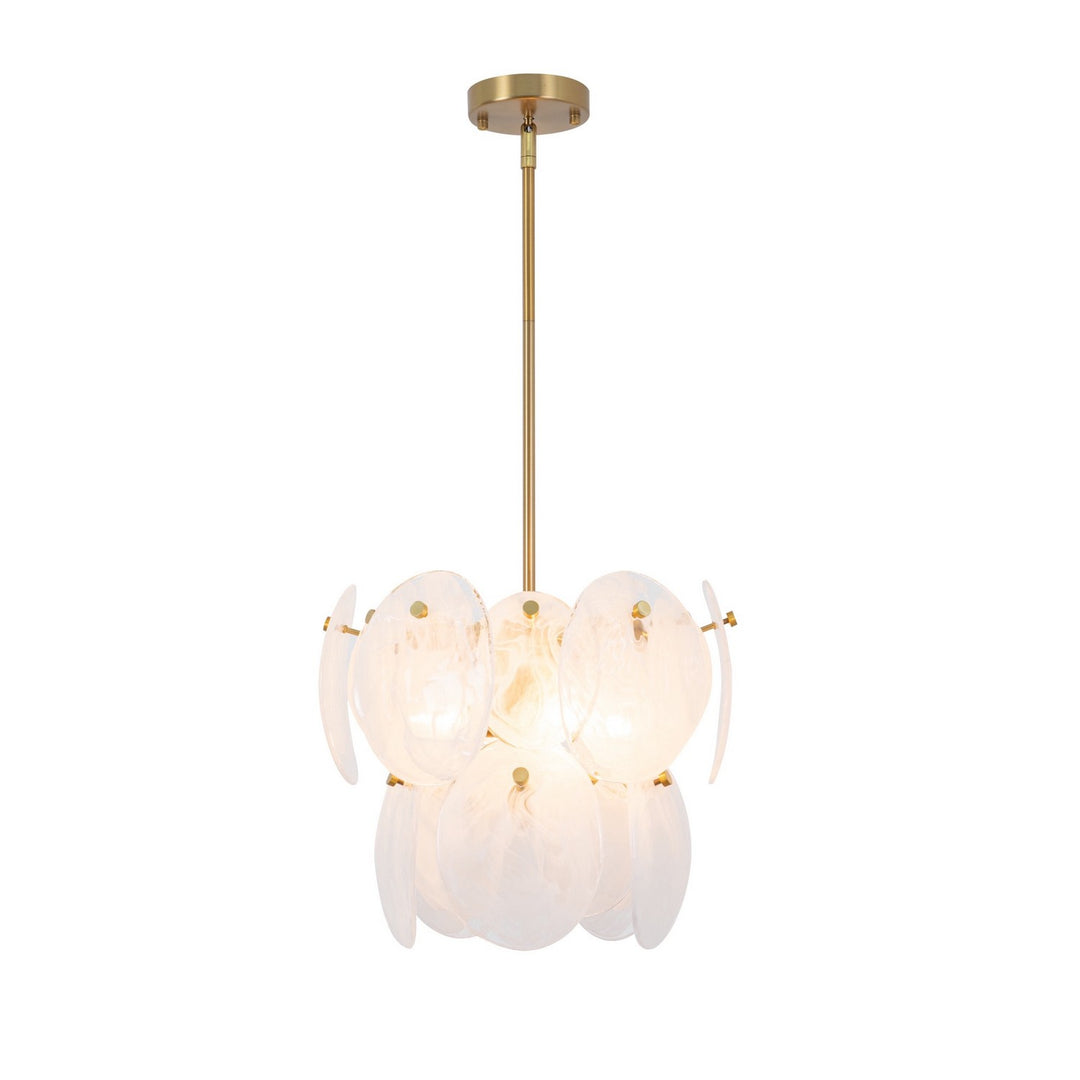 Artcraft Canada - AC12210BR - Four Light Pendant - Lily - Brushed Brass