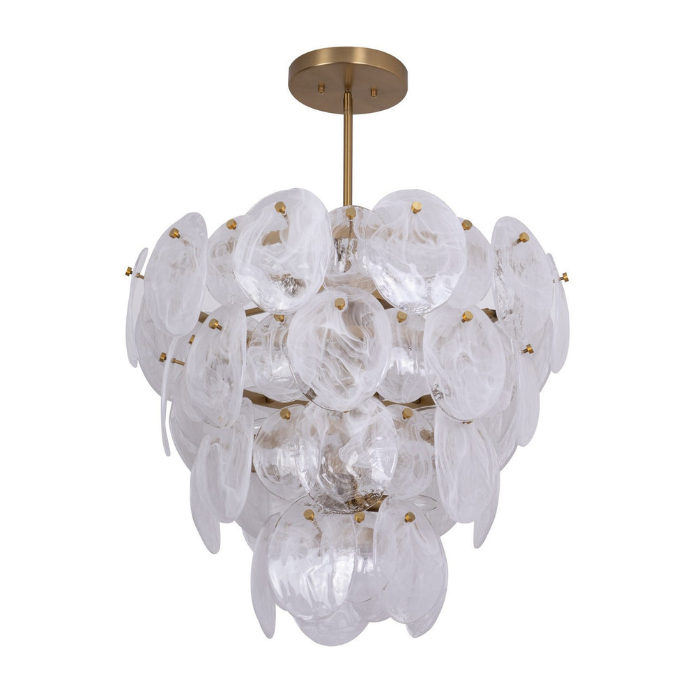 Artcraft Canada - AC12212BR - 13 Light Chandelier - Lily - Brushed Brass