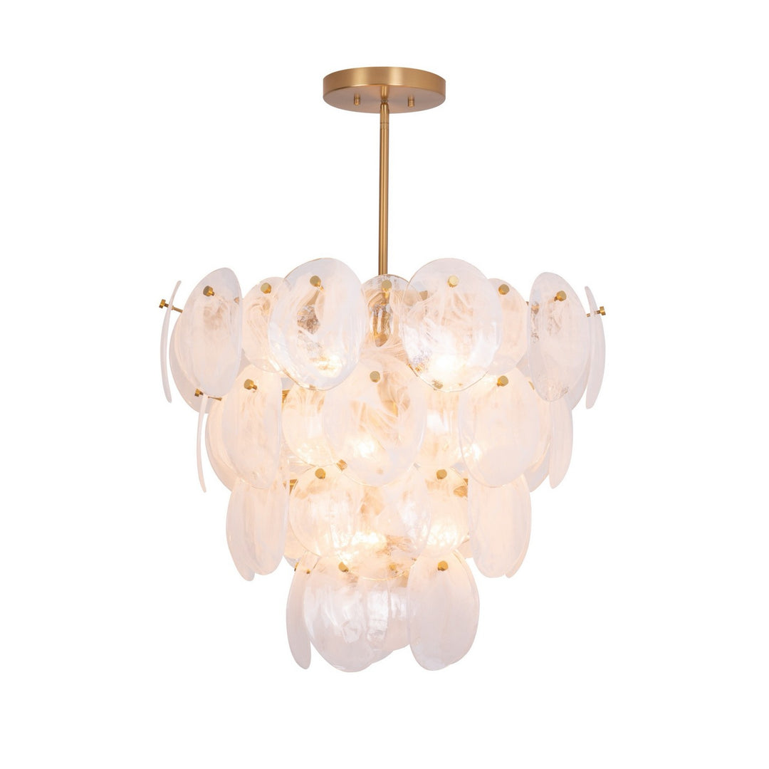 Artcraft Canada - AC12212BR - 13 Light Chandelier - Lily - Brushed Brass
