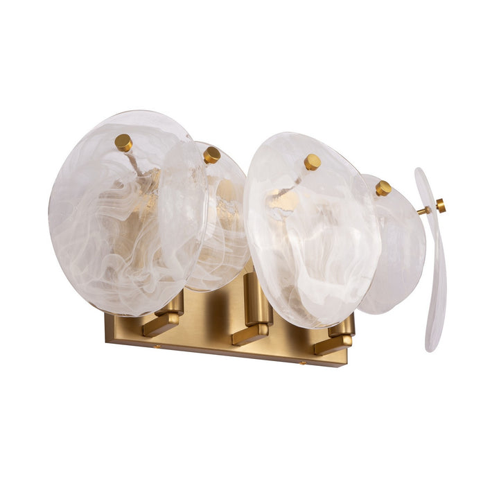 Artcraft Canada - AC12213BR - Three Light Bathroom Vanity - Lily - Brushed Brass
