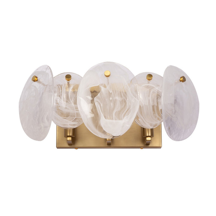 Artcraft Canada - AC12213BR - Three Light Bathroom Vanity - Lily - Brushed Brass