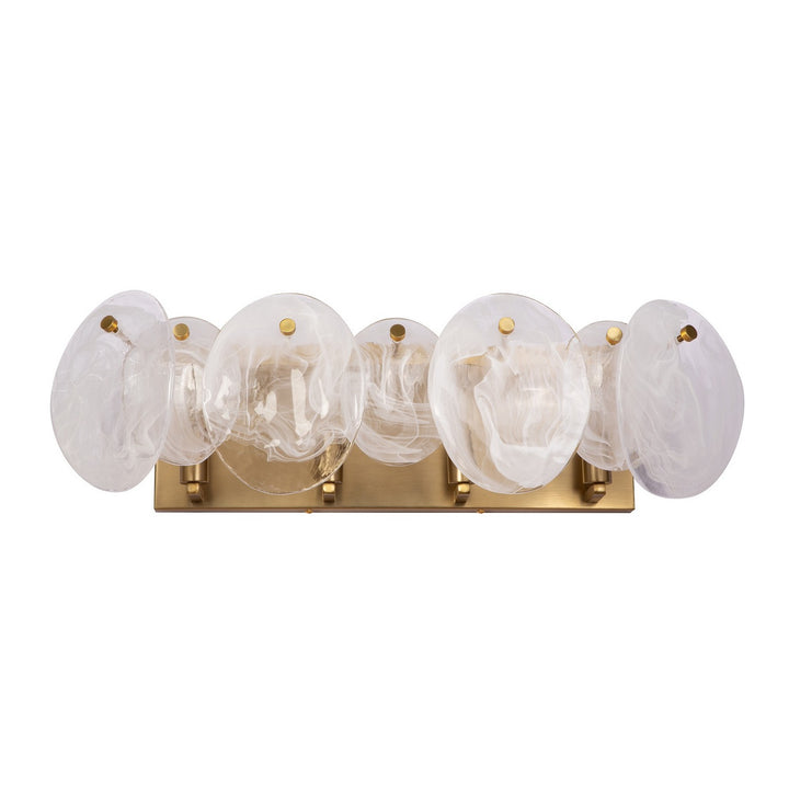 Artcraft Canada - AC12214BR - Four Light Bathroom Vanity - Lily - Brushed Brass